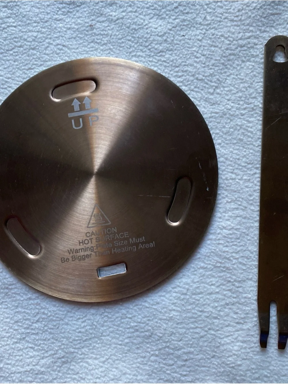 Premium Stainless Steel Heat Diffuser Plate in Silver